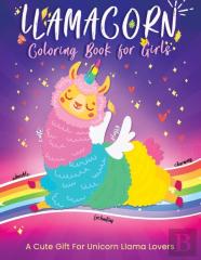 Llamacorn Coloring Book For Girls