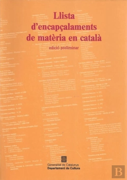Bertrand.pt - Llista D'Encapçalaments De Matèria En Català