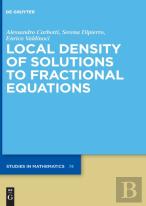 Local Density Of Solutions To Fractional Equations