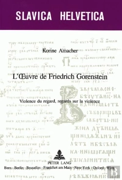 Bertrand.pt - L'Oeuvre De Friedrich Gorenstein