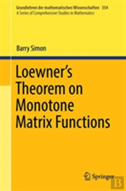 Bertrand.pt - Loewner'S Theorem On Monotone Matrix Functions