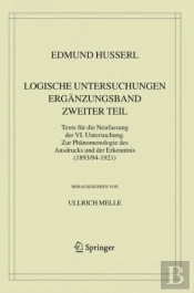 Logische Untersuchungen. Erganzungsband. Zweiter Teil.