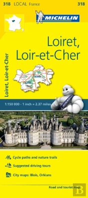 Loiret, Loir-Et-Cher, France Local Map 318