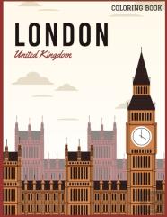 London United Kingdom Coloring Book