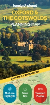 Lonely Planet Oxford & The Cotswolds Planning Map