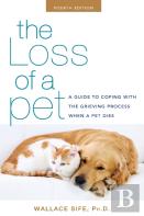 Loss Of A Pet