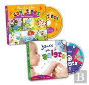 Lot 2 Livres-Cd Animaux + Jeux De Doigts