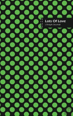 Bertrand.pt - Lots Of Love Lifestyle Journal, Blank Write-In Notebook, Dotted Lines, Wide Ruled, Medium Size (A5) 6 X 9 In (Green Ii)