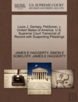 Bertrand.pt - Louis J. Gariepy, Petitioner, V. United States Of America. U.S. Supreme Court Transcript Of Record With Supporting Pleadings