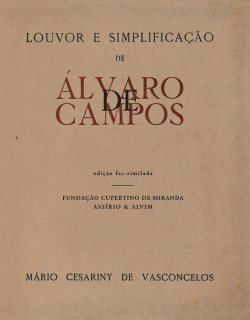 Bertrand.pt - Louvor e Simplificação de Álvaro de Campos