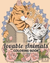Lovable Animals Coloring Book