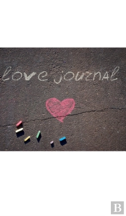 Bertrand.pt - Love Chalk Valentine'S   Blank Journal