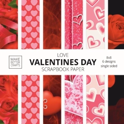 Bertrand.pt - Love Valentines Day Scrapbook Paper
