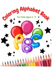 Lovely Coloring Alphabet Book For Kids Age 4 To 8