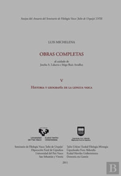 Bertrand.pt - Luis Michelena. Obras Completas. V. Historia Y Geografía De La Lengua Vasca