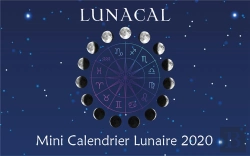 Bertrand.pt - Lunacal, Mini Calendrier Lunaire 2020