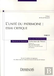 L'Unité Du Patrimoine : Essai Critique
