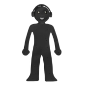 Luz de leitura Android preto