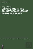 Lyric Forms In The Sonnet Sequences Of Barnabe Barnes