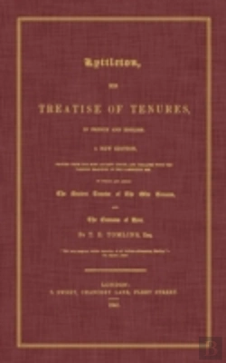 Bertrand.pt - Lyttleton, His Treatise Of Tenures, In F