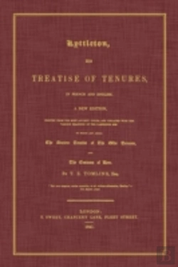 Bertrand.pt - Lyttleton, His Treatise Of Tenures, In F