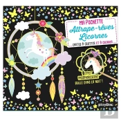 Ma Pochette Attrape-Reves Licorne-Cartes A Gratter Et A Colorier