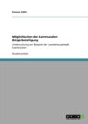 Maã‚Â¶Glichkeiten Der Kommunalen Bargerbeteiligung