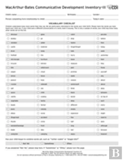 Bertrand.pt - Macarthur Communicative Development Inventory Iii (Cdis Iii)