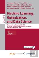 Machine Learning, Optimization, And Data Science