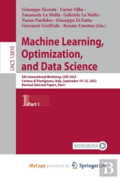 Machine Learning, Optimization, And Data Science