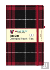 Macqueen Of Skye Tartan Blank Notebook: Large 21cm X 13cm