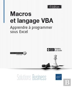 Bertrand.pt - Macros Et Langage Vba - Apprendre A Programmer Sous Excel (4e Edition)