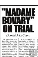 Madame Bovary On Trial