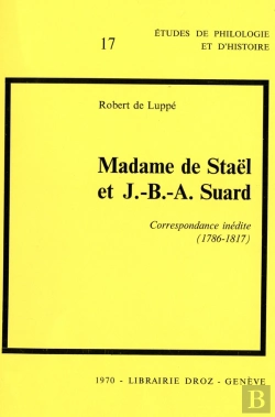 Bertrand.pt - Madame De Stael Et J.-B.-A. Suard : Correspondance Inedite (1786-1817)