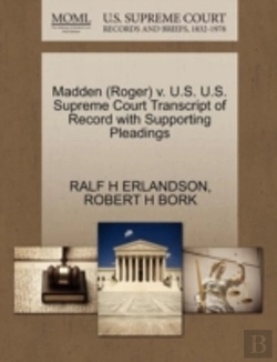 Bertrand.pt - Madden (Roger) V. U.S. U.S. Supreme Court Transcript Of Record With Supporting Pleadings