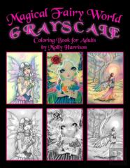 Magical Fairy World Grayscale Coloring Book By Molly Harrison