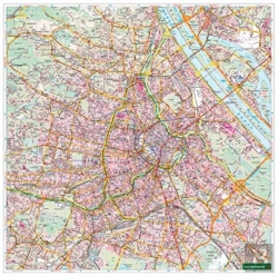 Bertrand.pt - Magnetic Marking Board: Vienna 1:20,000, Districts Pink