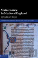 Maintenance In Medieval England