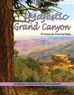 Bertrand.pt - Majestic Grand Canyon Grayscale Adult Coloring Book