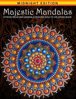Bertrand.pt - Majestic Mandalas Stress Relieving Mandala Designs Adults Coloring Book
