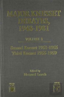 Major Knesset Debates, 1948-1981