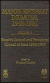 Major Knesset Debates, 1948-81