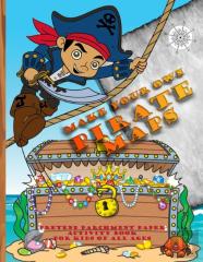 Make Your Own Pirate Maps - Pretend Parchment Paper Activity Book For Kids Of All Ages