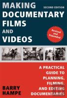 Making Documentary Film And Videos