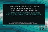 'Making It' As A Contract Researcher