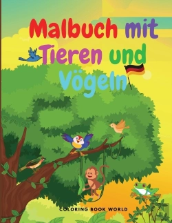 Bertrand.pt - Malbuch Mit Tieren Und Vogeln