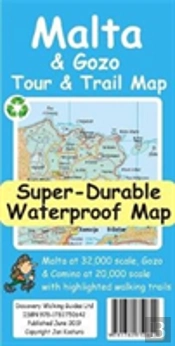 Malta And Gozo Tour And Trail Super-Durable Map