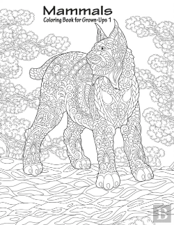 Bertrand.pt - Mammals Coloring Book For Grown-Ups 1