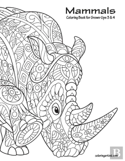 Bertrand.pt - Mammals Coloring Book For Grown-Ups 3 & 4