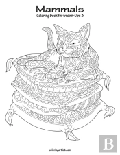 Mammals Coloring Book For Grown-Ups 3